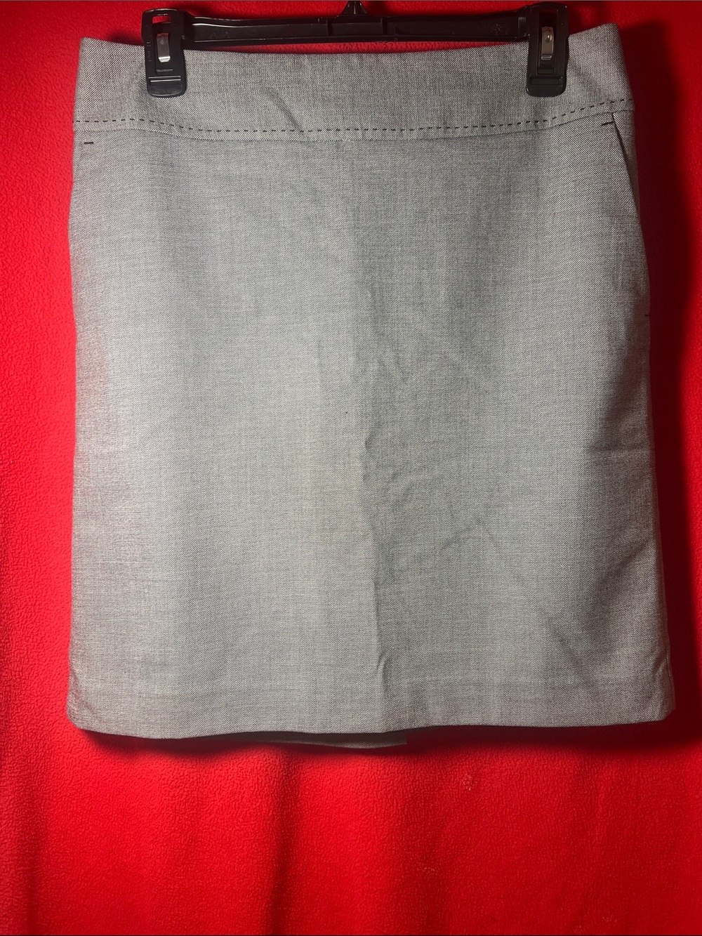 LOFT Light Gray Pencil Skirt